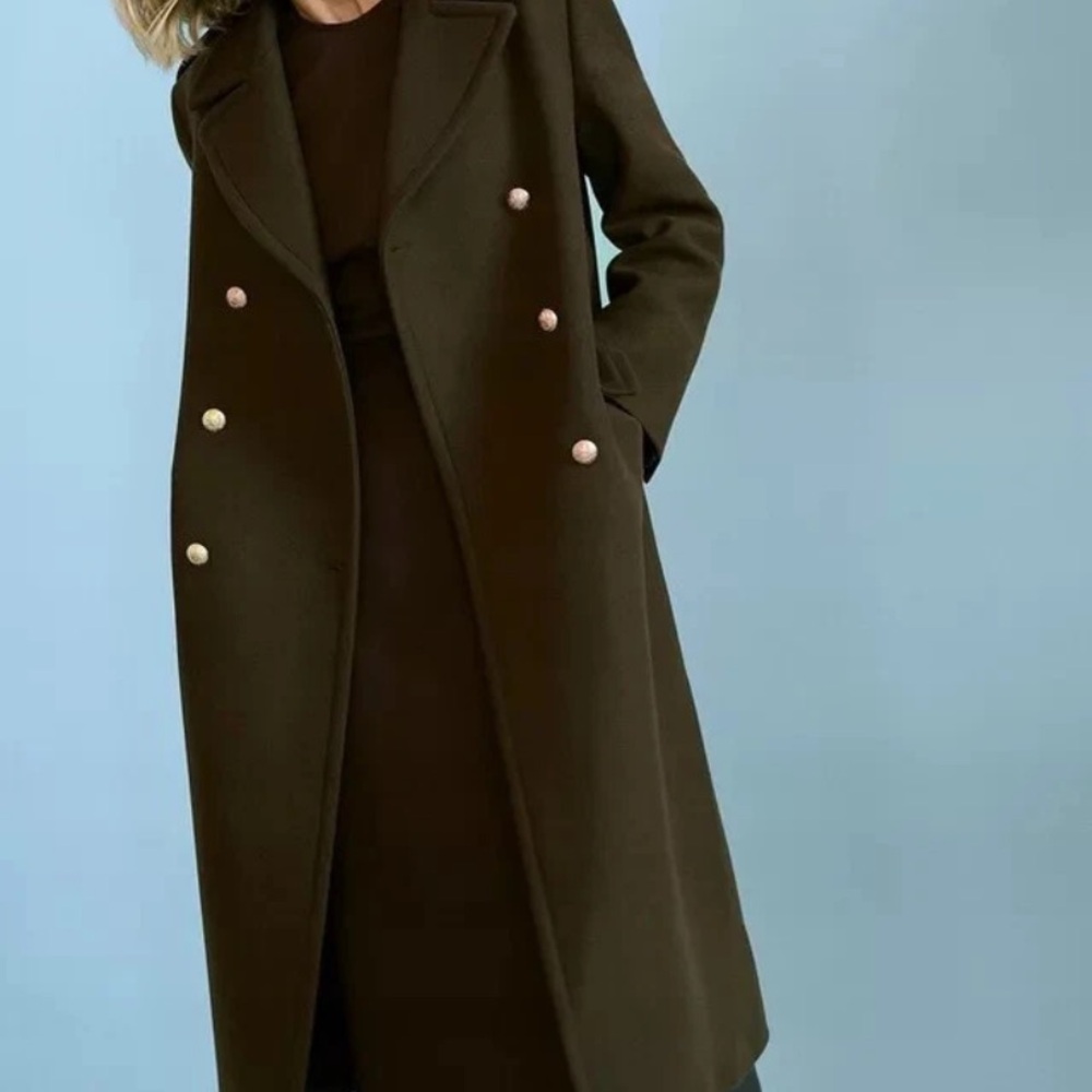 Zara monteco Double-Breasted Trench Coat